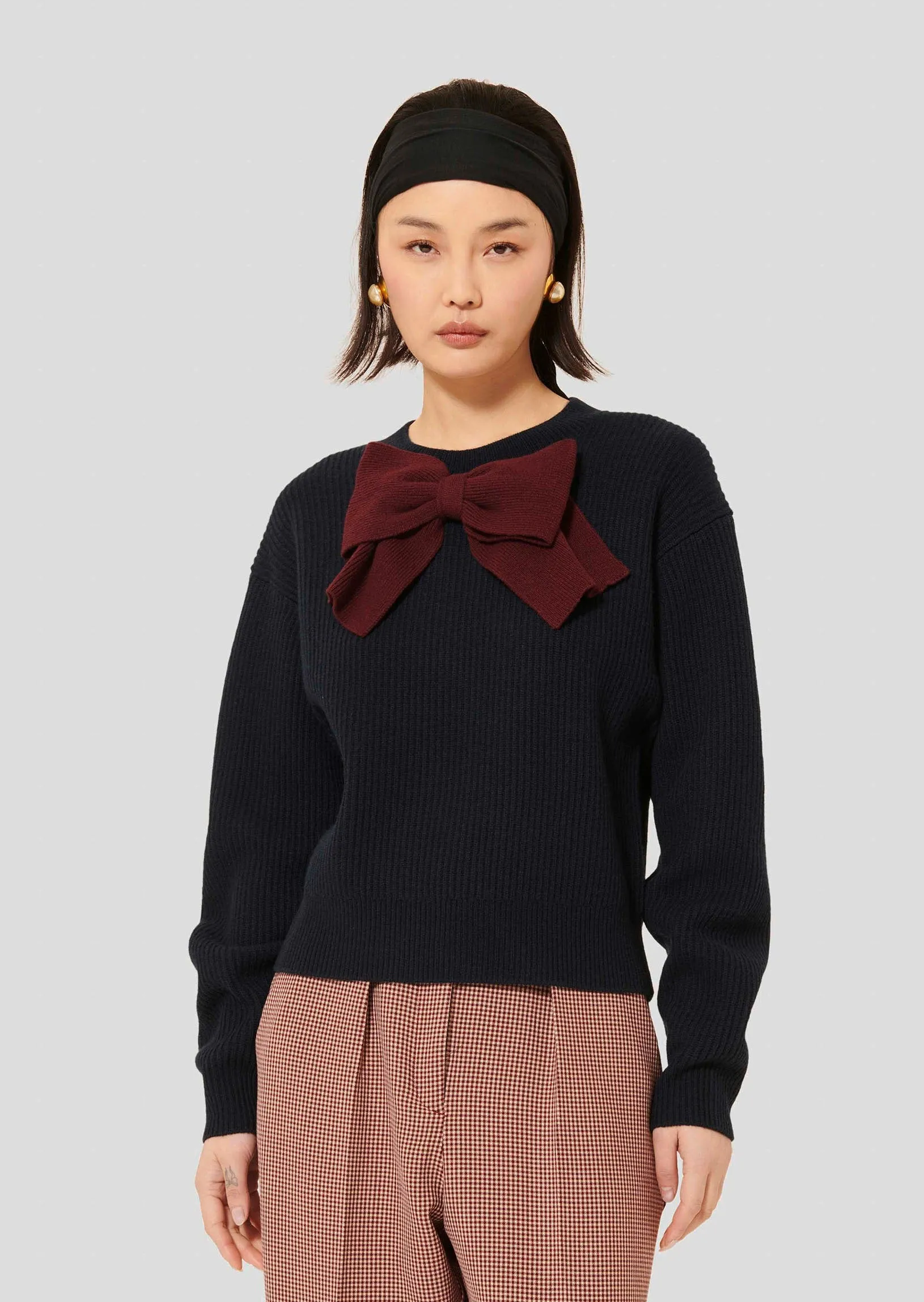 Tara Jarmon Phoebe Midnight Blue Wool Sweater