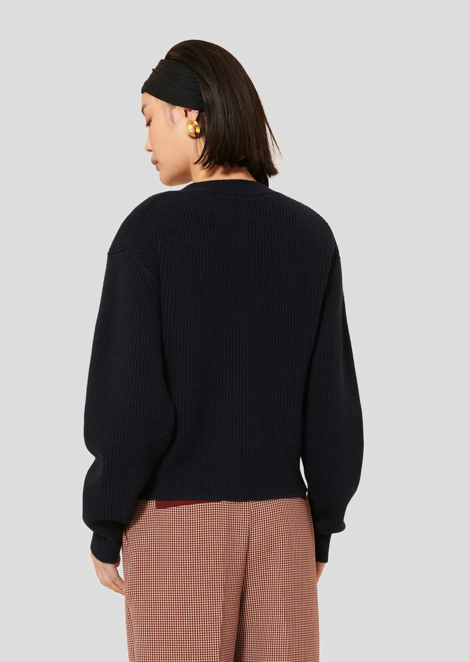 Tara Jarmon Phoebe Midnight Blue Wool Sweater