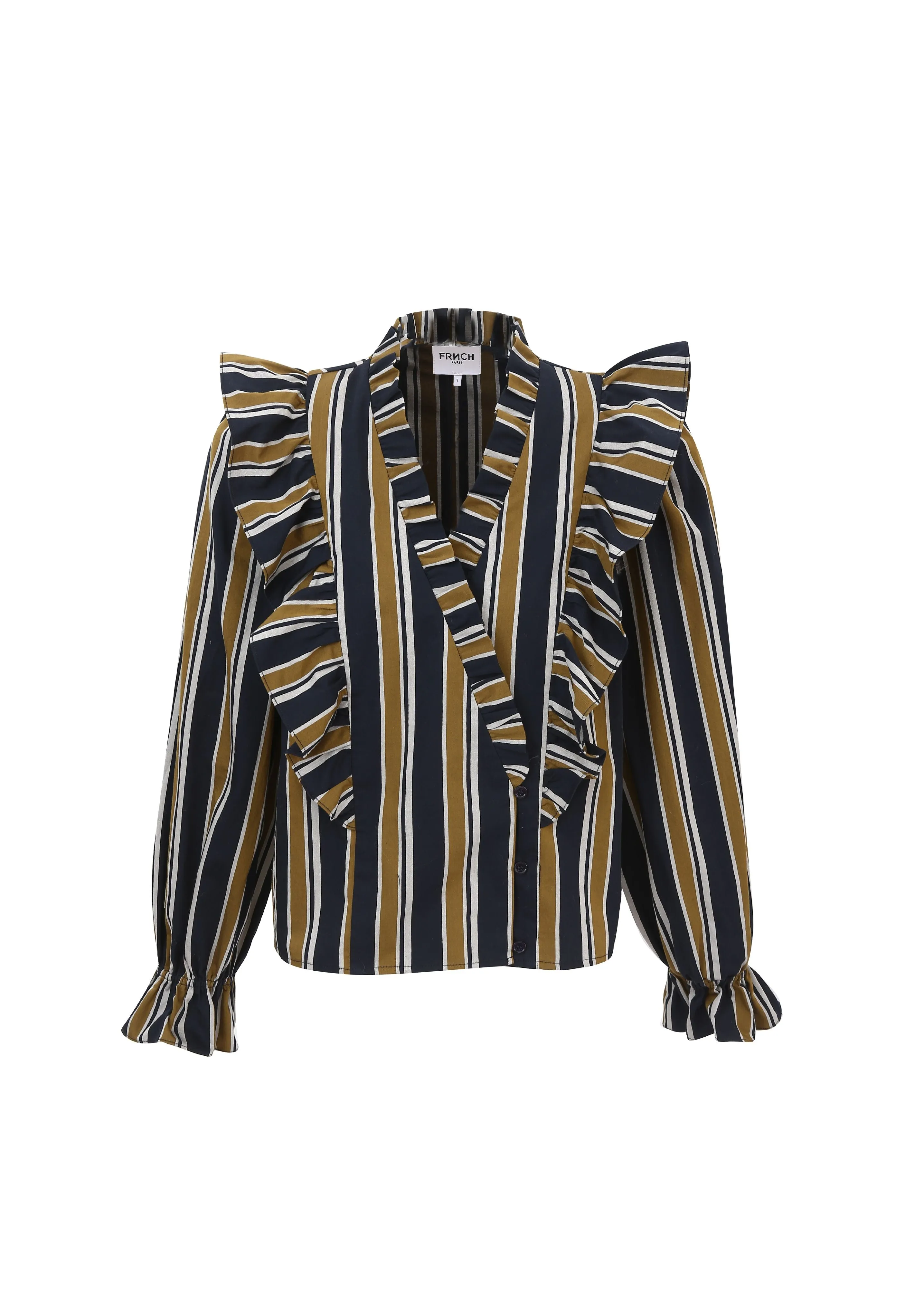 Taya Blouse - Navy/Olive