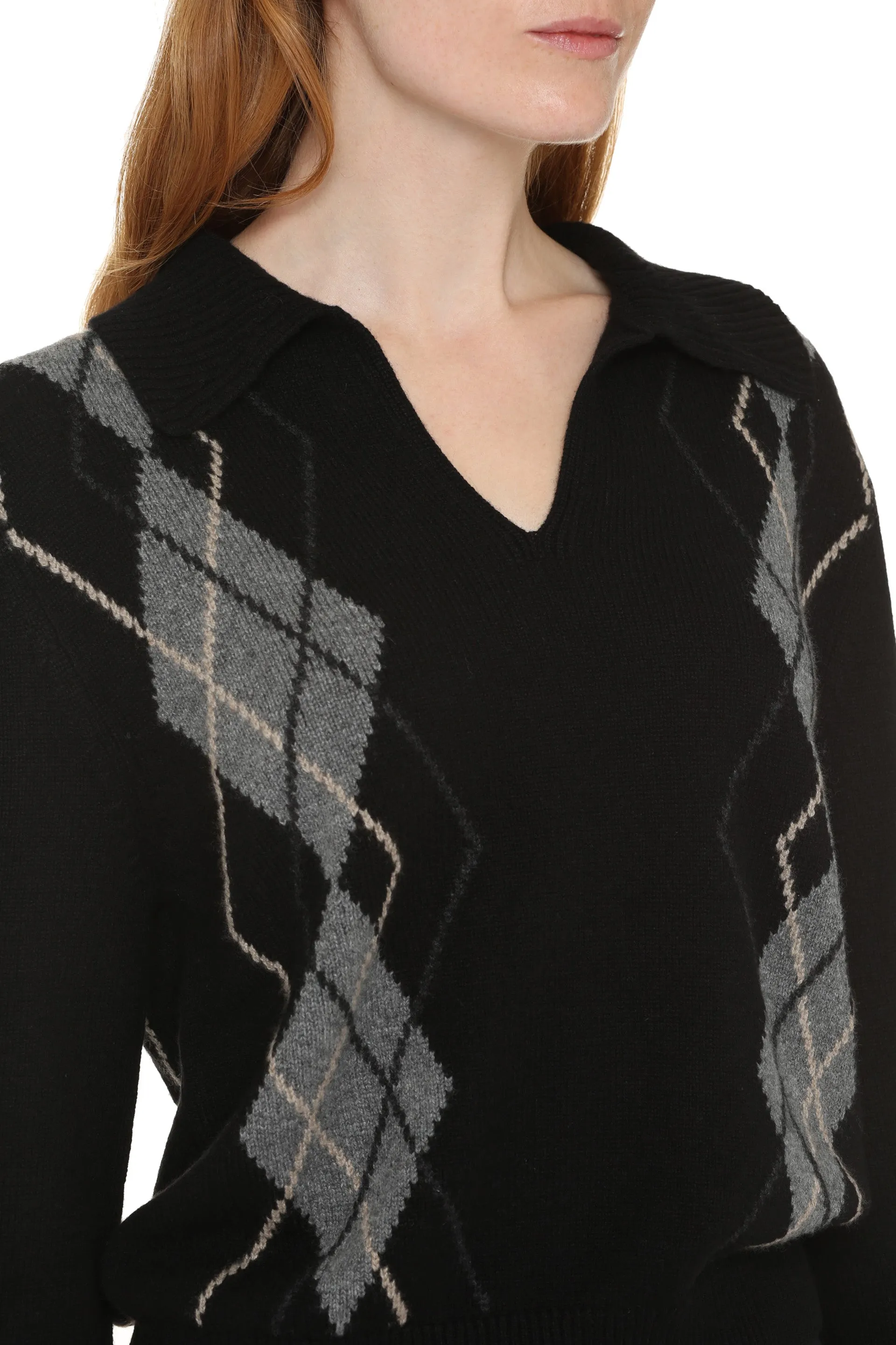 The Hana argyle sweater