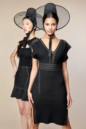 The Karine 360 Kimono Dress in Black