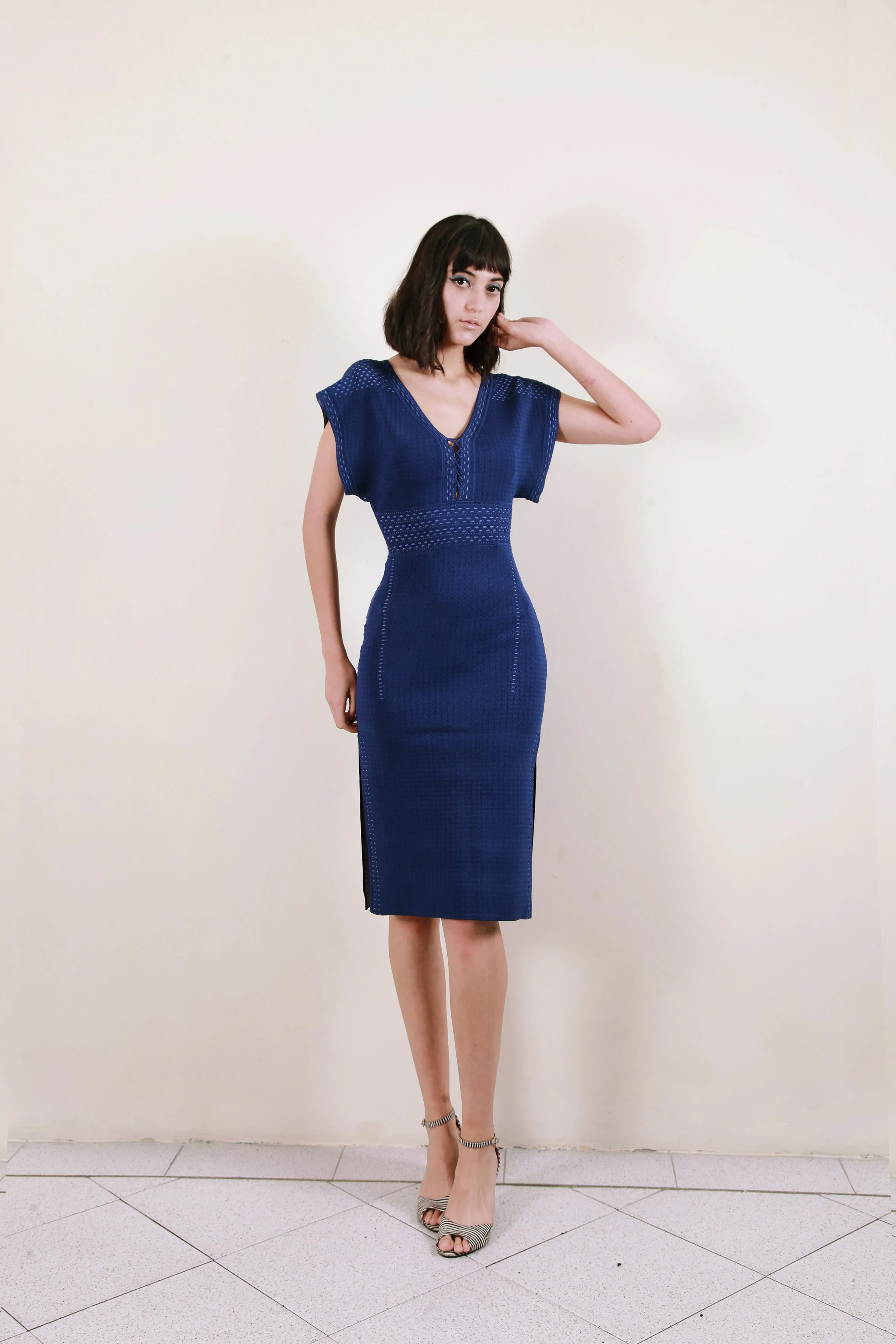The Karine 360 Kimono Dress in Brilliant Blue