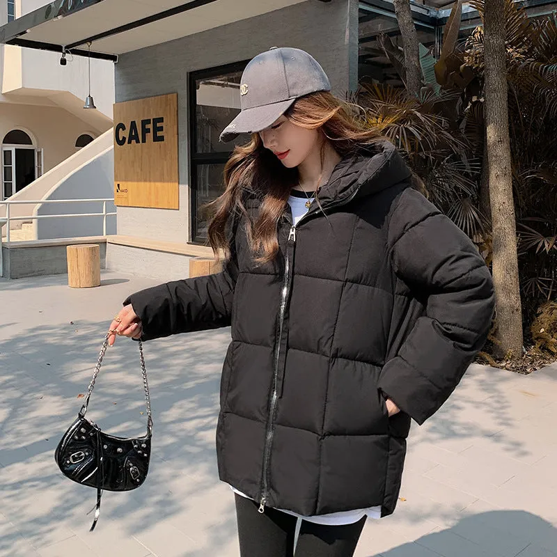 Thickened Windproof Quilted Raincoat for Fashionable Women