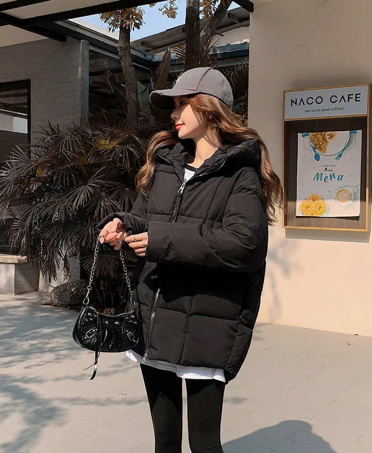 Thickened Windproof Quilted Raincoat for Fashionable Women