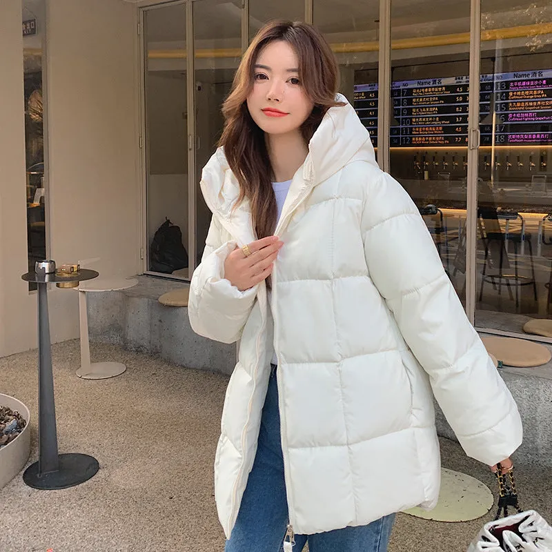 Thickened Windproof Quilted Raincoat for Fashionable Women