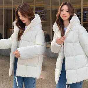 Thickened Windproof Quilted Raincoat for Fashionable Women