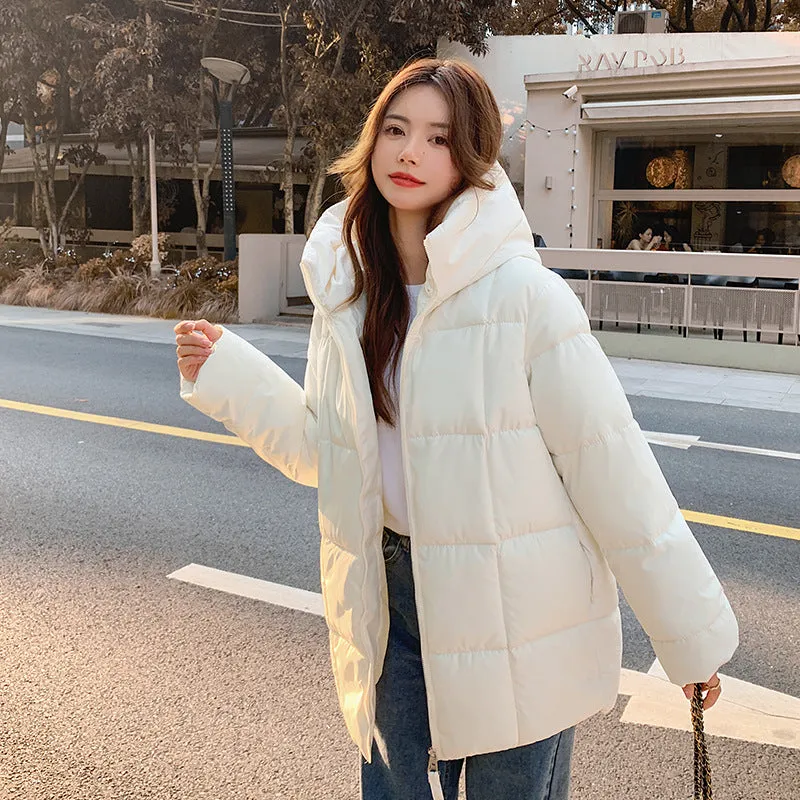 Thickened Windproof Quilted Raincoat for Fashionable Women