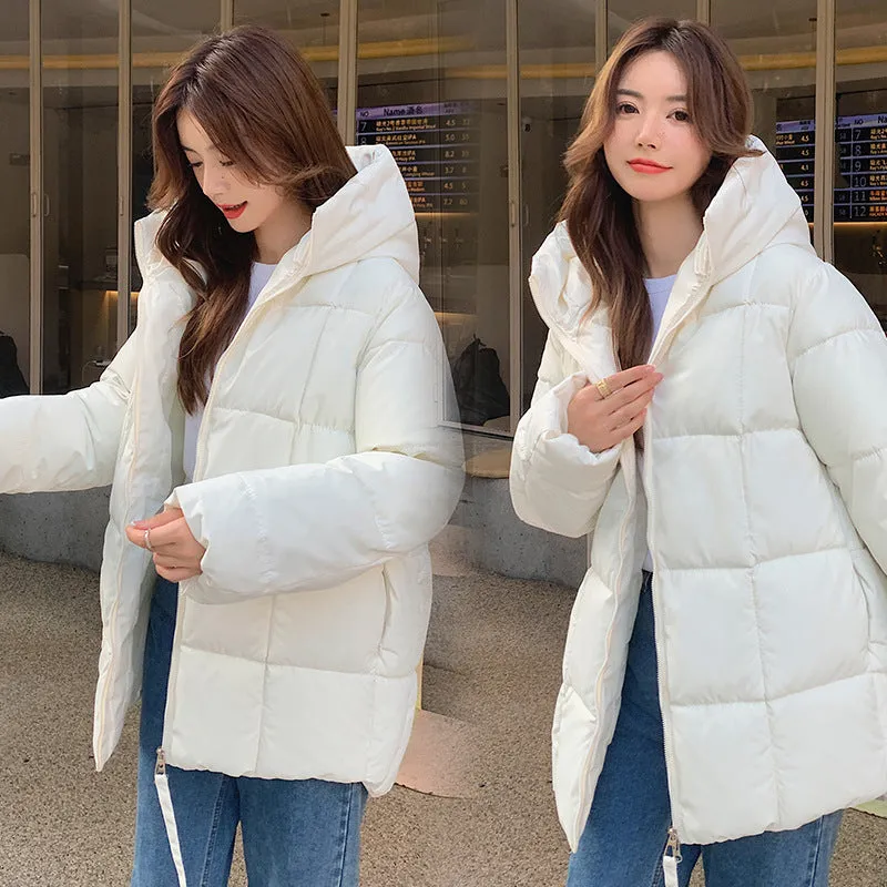 Thickened Windproof Quilted Raincoat for Fashionable Women