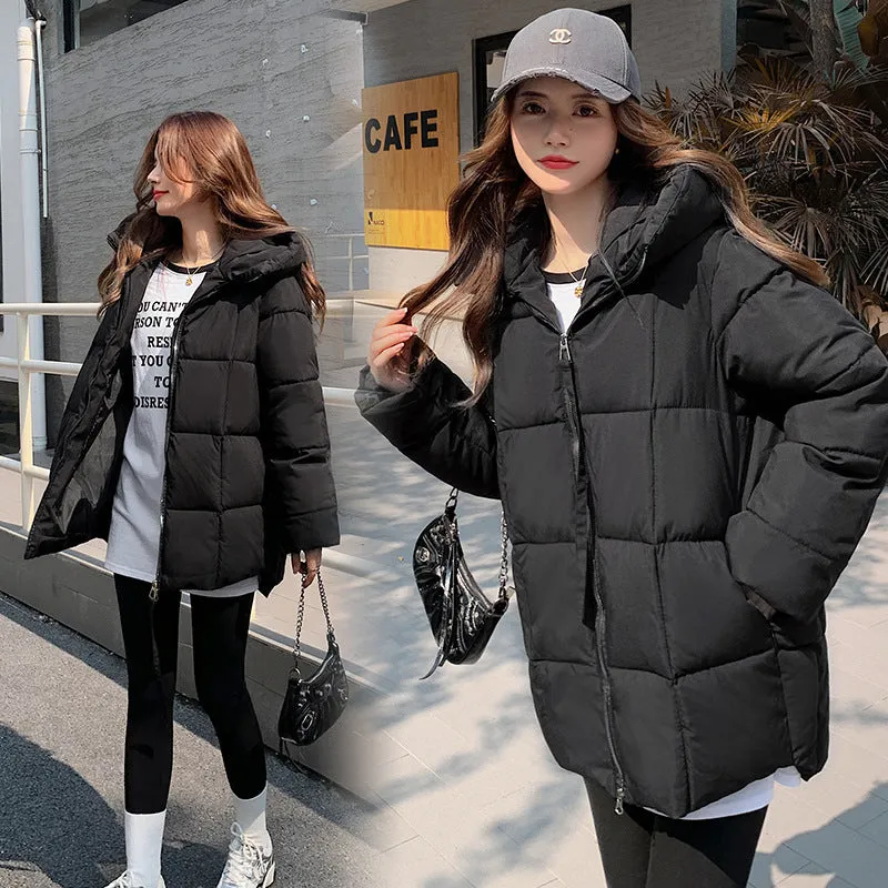 Thickened Windproof Quilted Raincoat for Fashionable Women