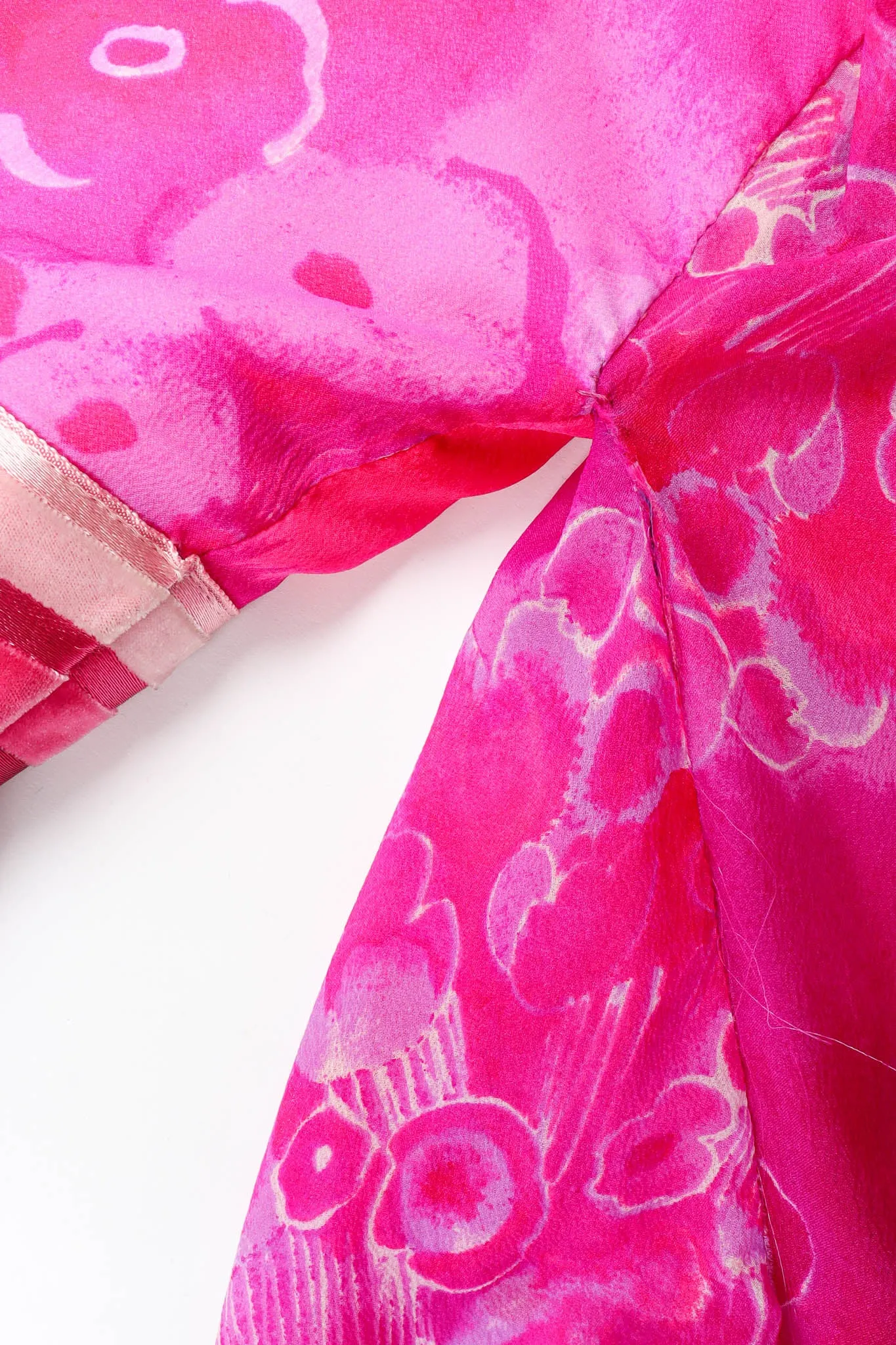 Tie-Dye Floral Kimono Dress