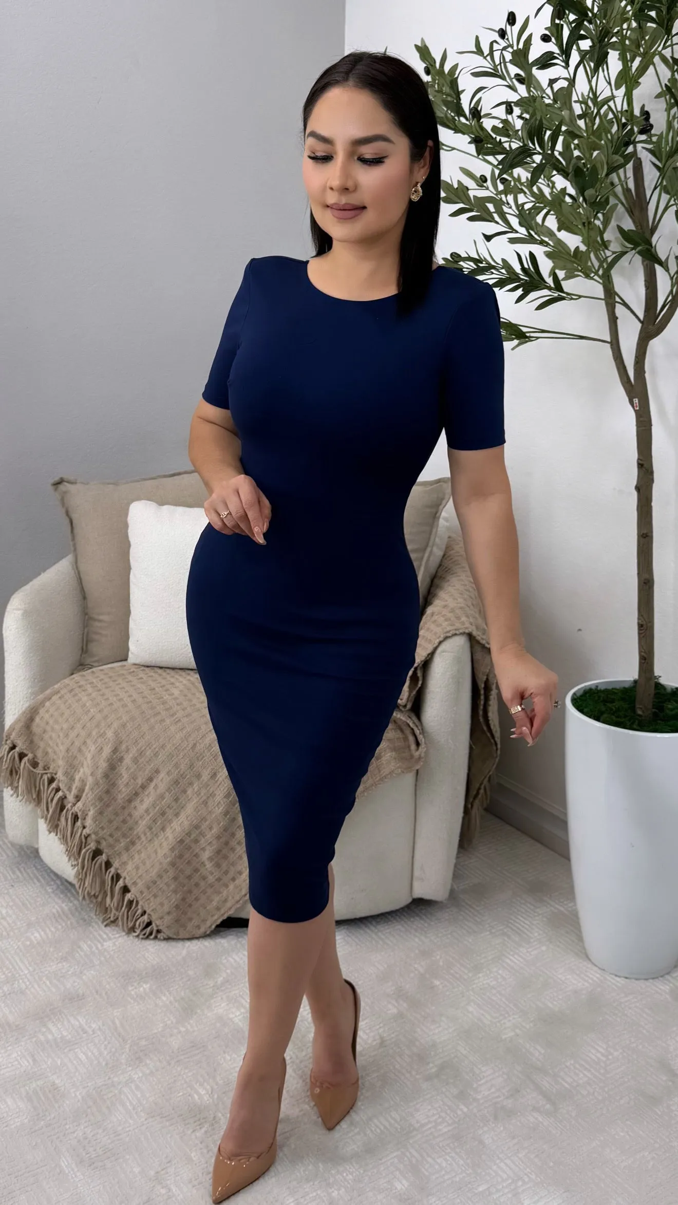 TIFFANY NAVY DRESS