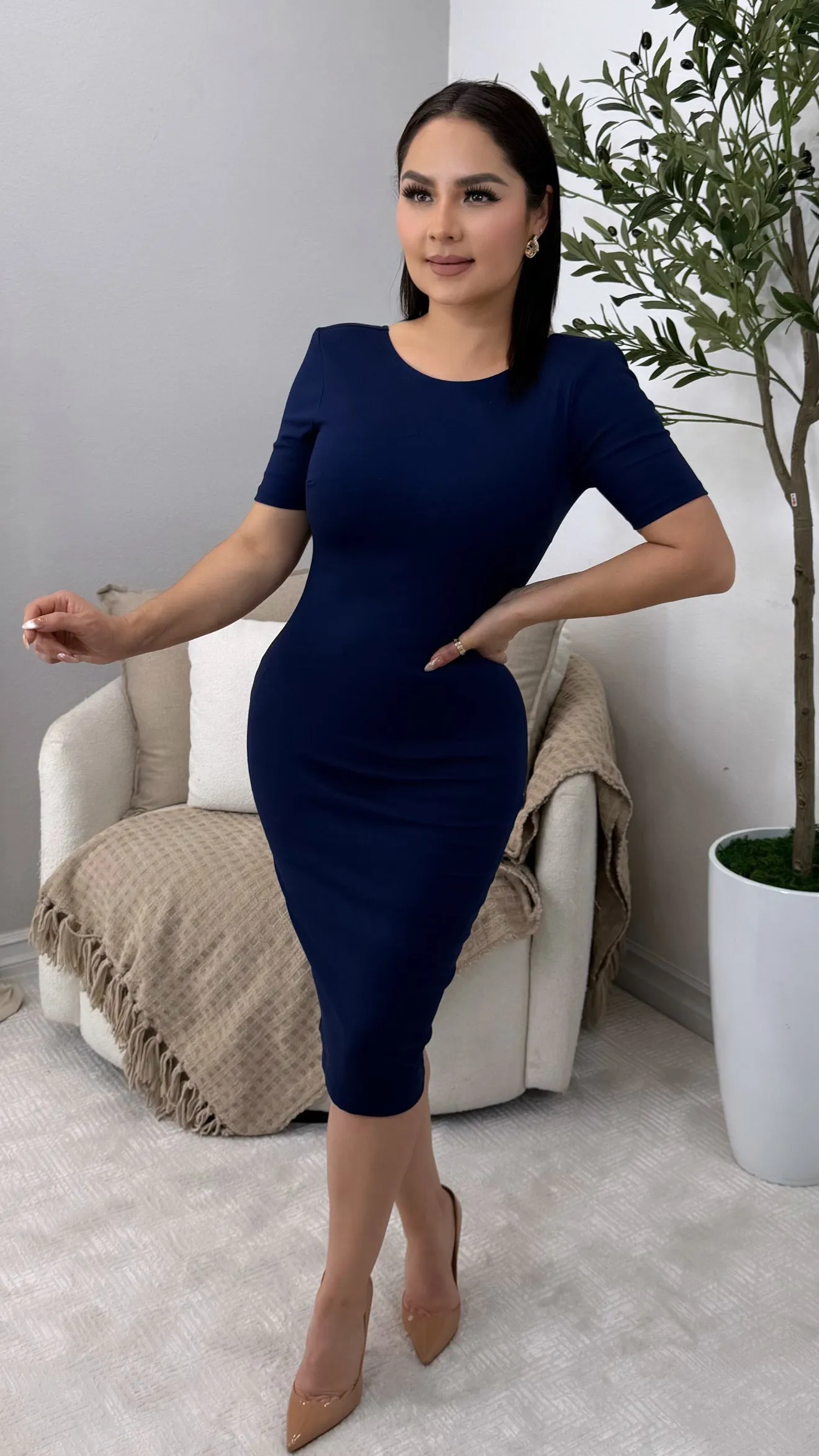 TIFFANY NAVY DRESS