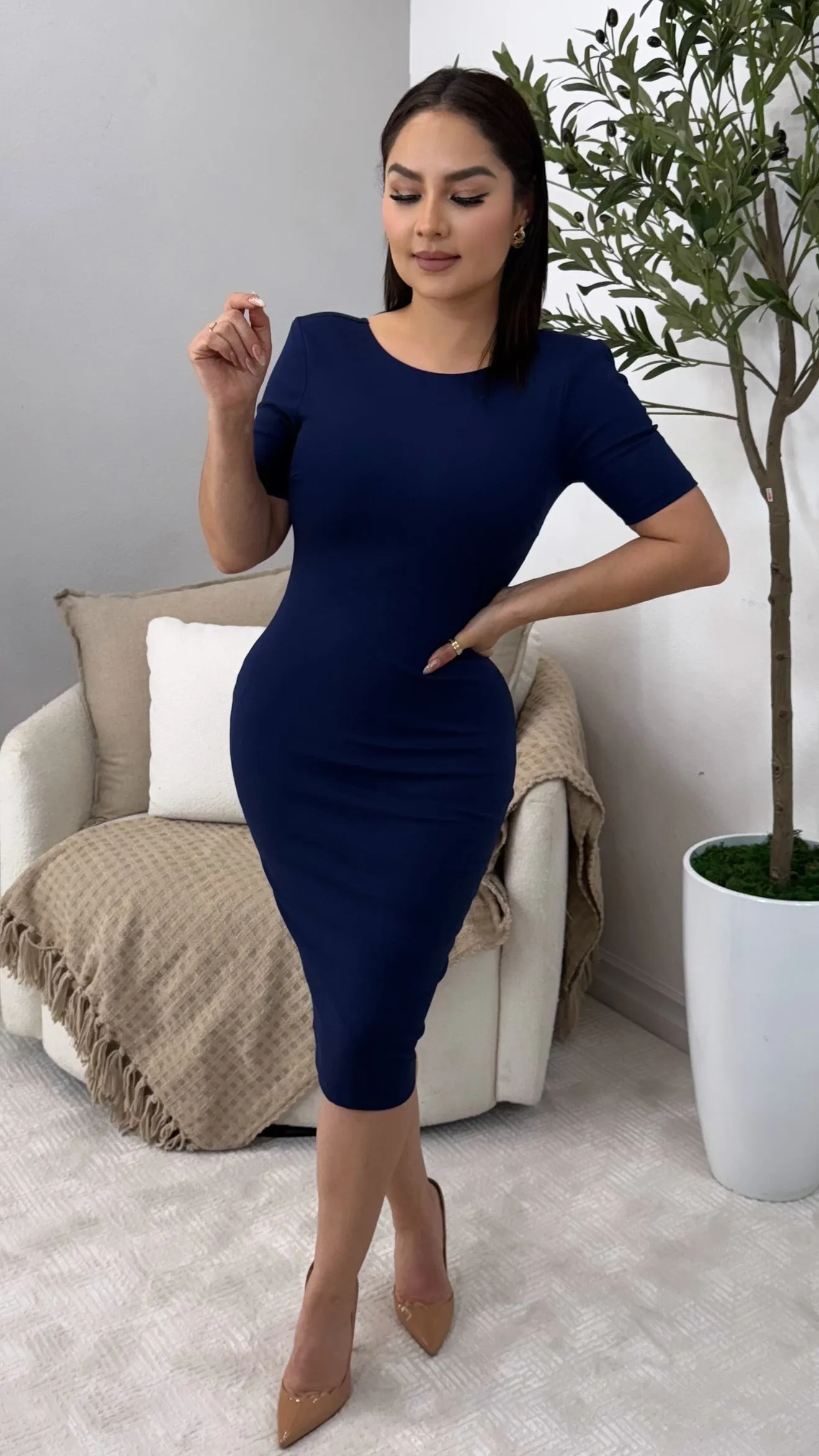 TIFFANY NAVY DRESS