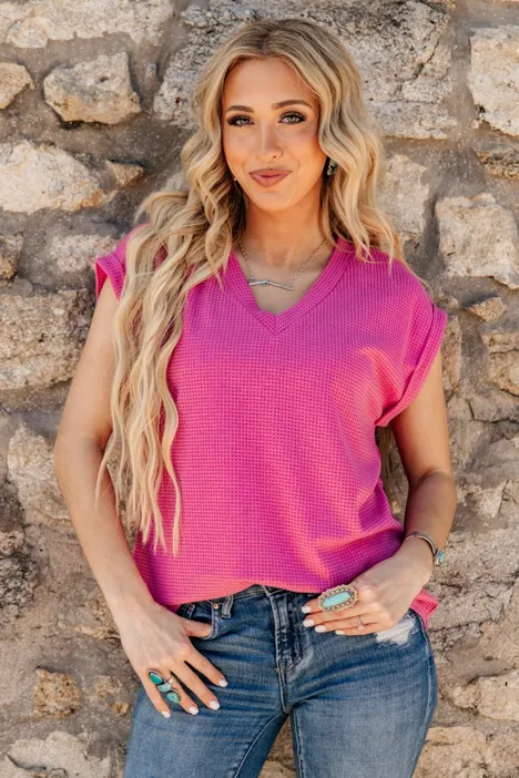 V-Neck Short Sleeve Top