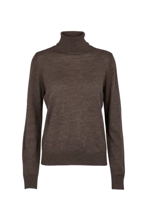 Vera Roll Neck - Brown Mel.