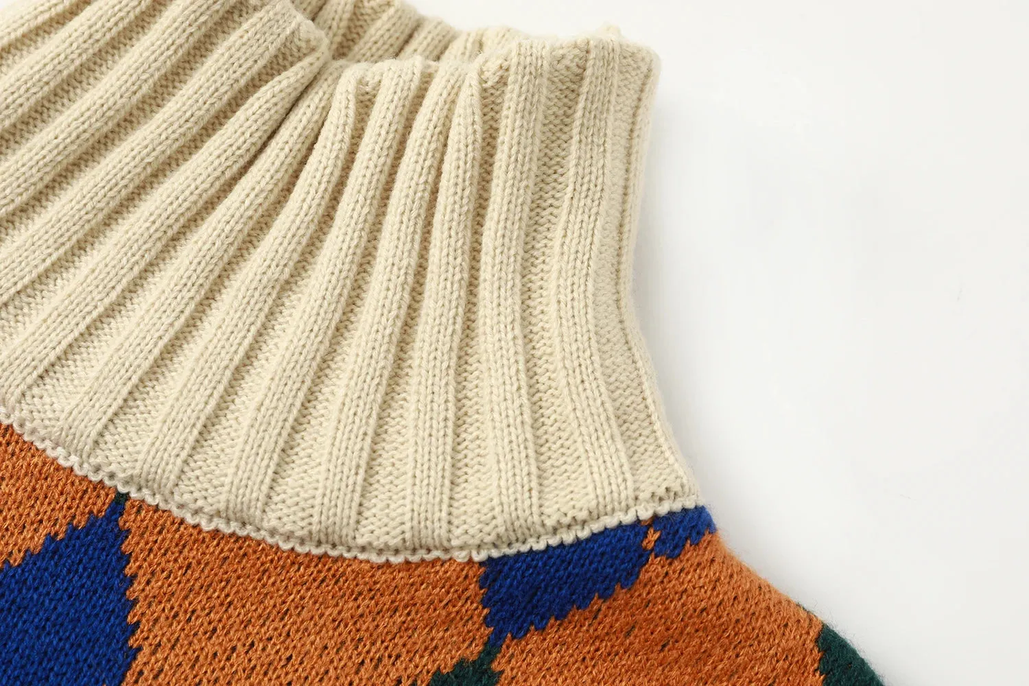 Vintage Argyle Plaid Sweater