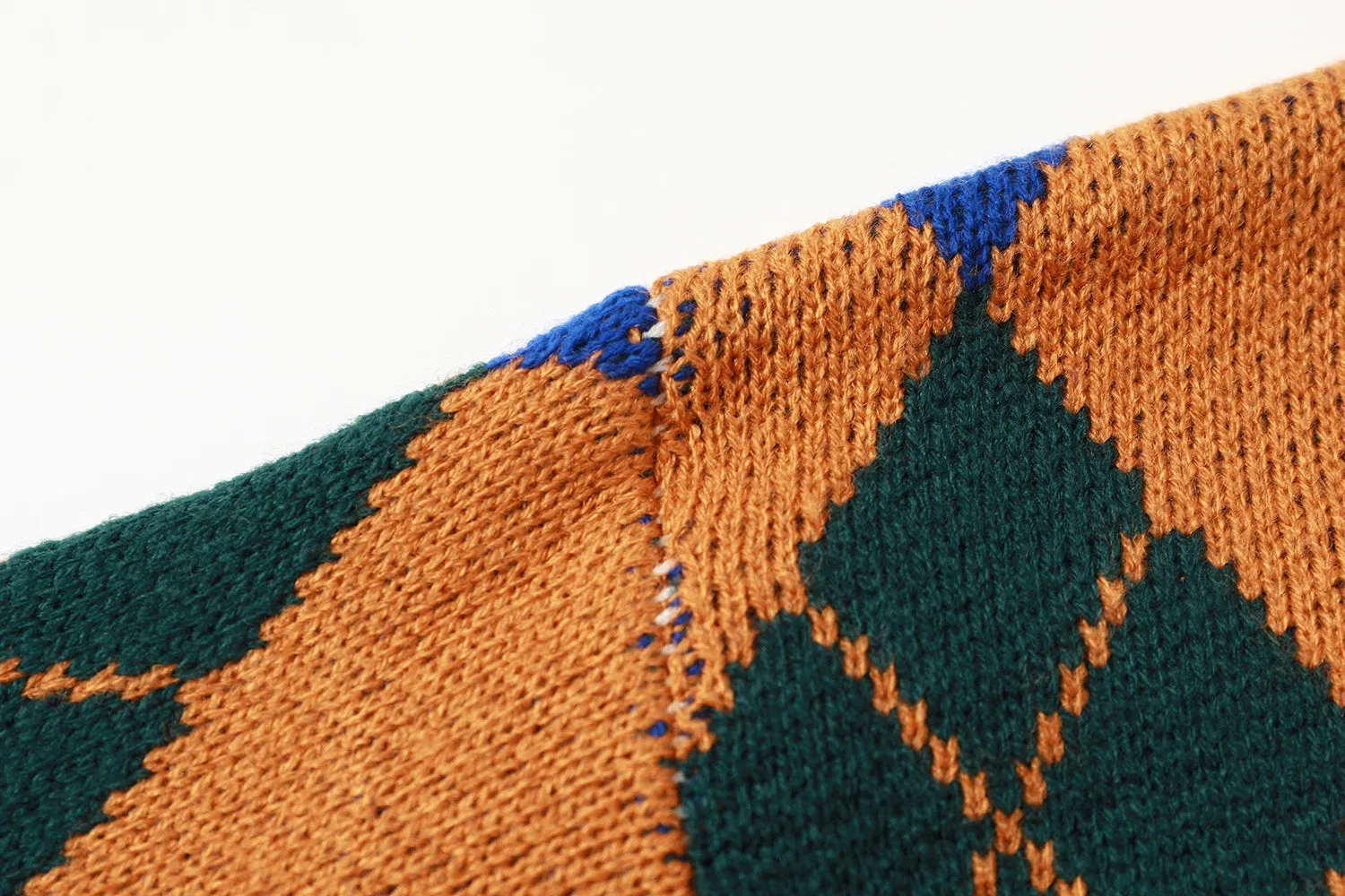 Vintage Argyle Plaid Sweater