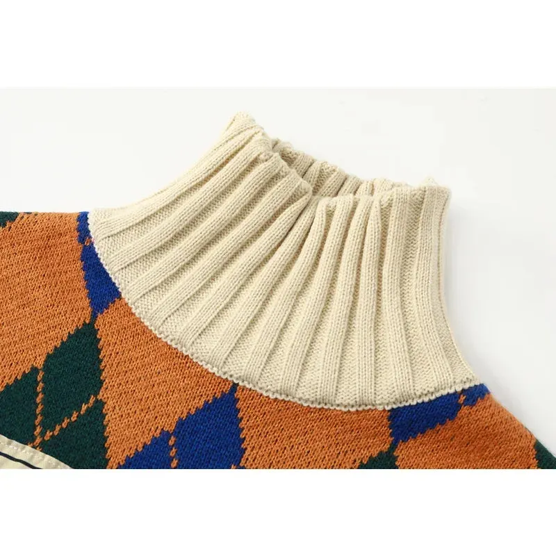 Vintage Argyle Plaid Sweater