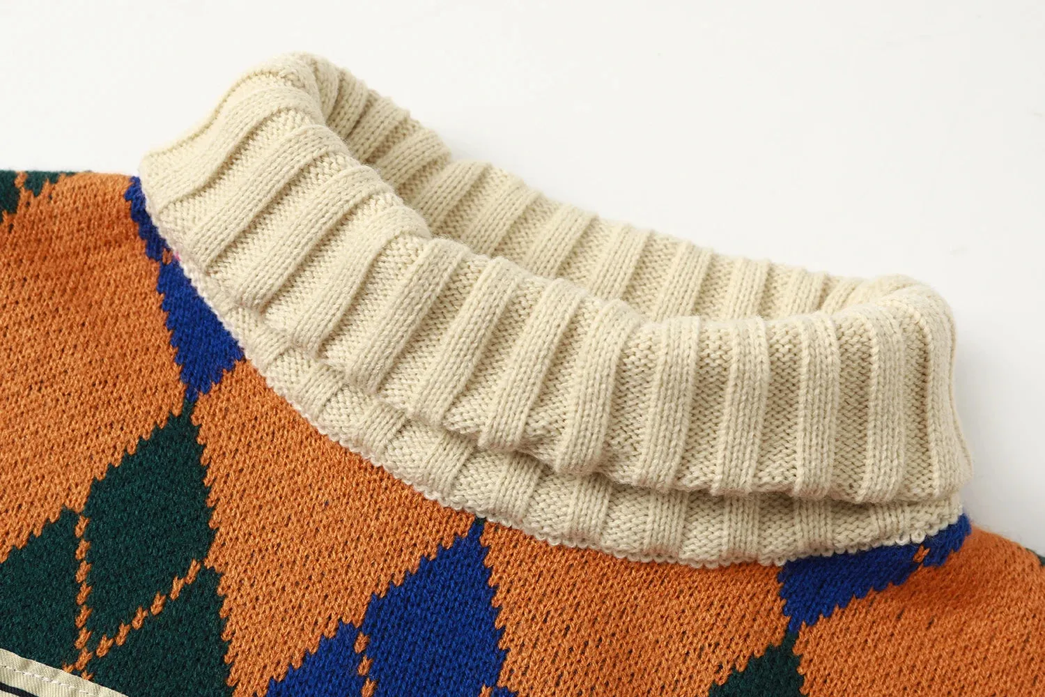 Vintage Argyle Plaid Sweater
