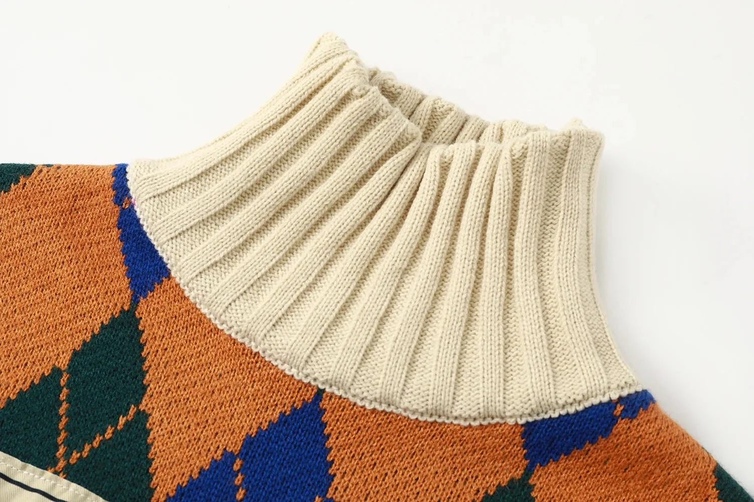 Vintage Argyle Plaid Sweater