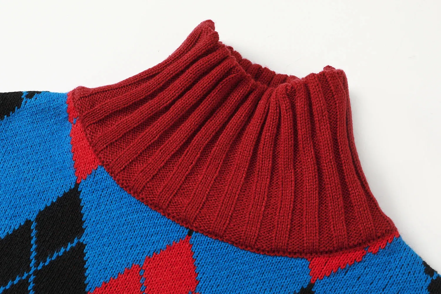 Vintage Argyle Plaid Sweater