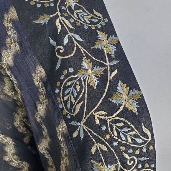 Vintage Embroidered Kimono Style Cardigan Size L/XL