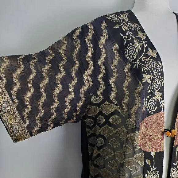 Vintage Embroidered Kimono Style Cardigan Size L/XL