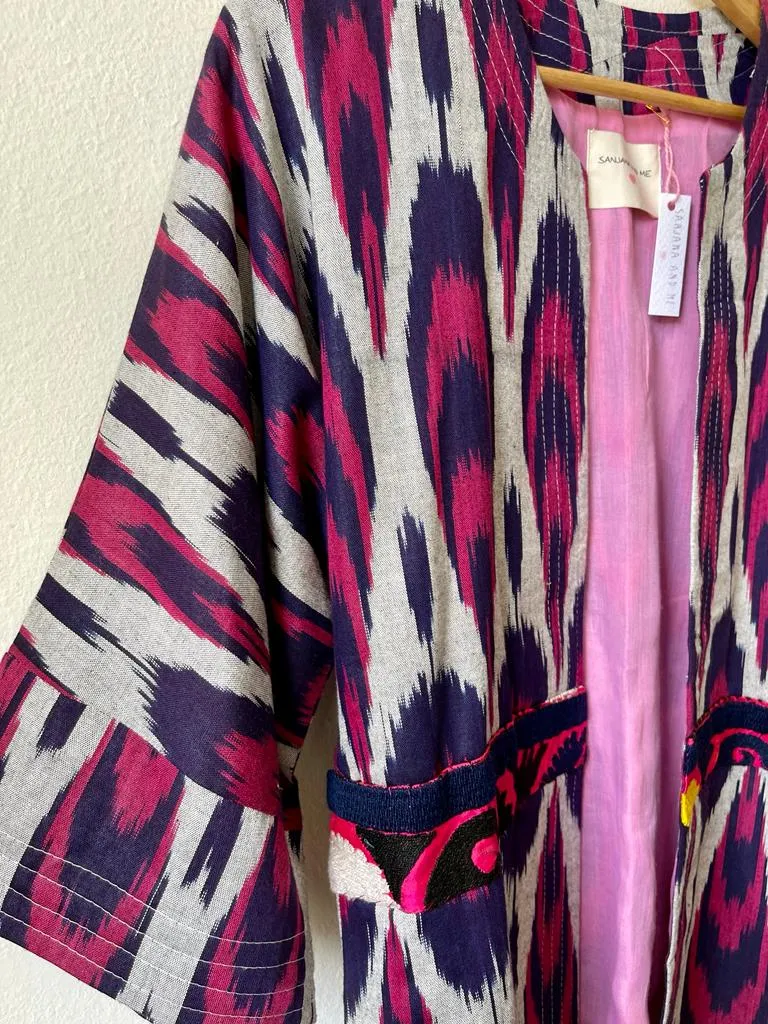 Vintage Ikat Kimono