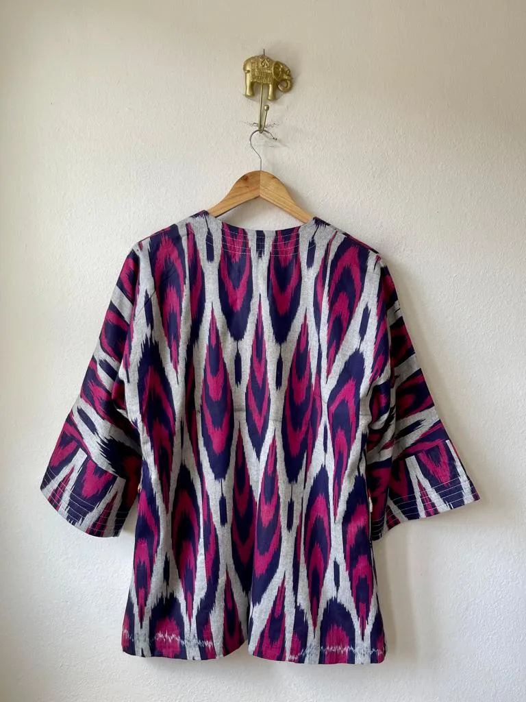 Vintage Ikat Kimono