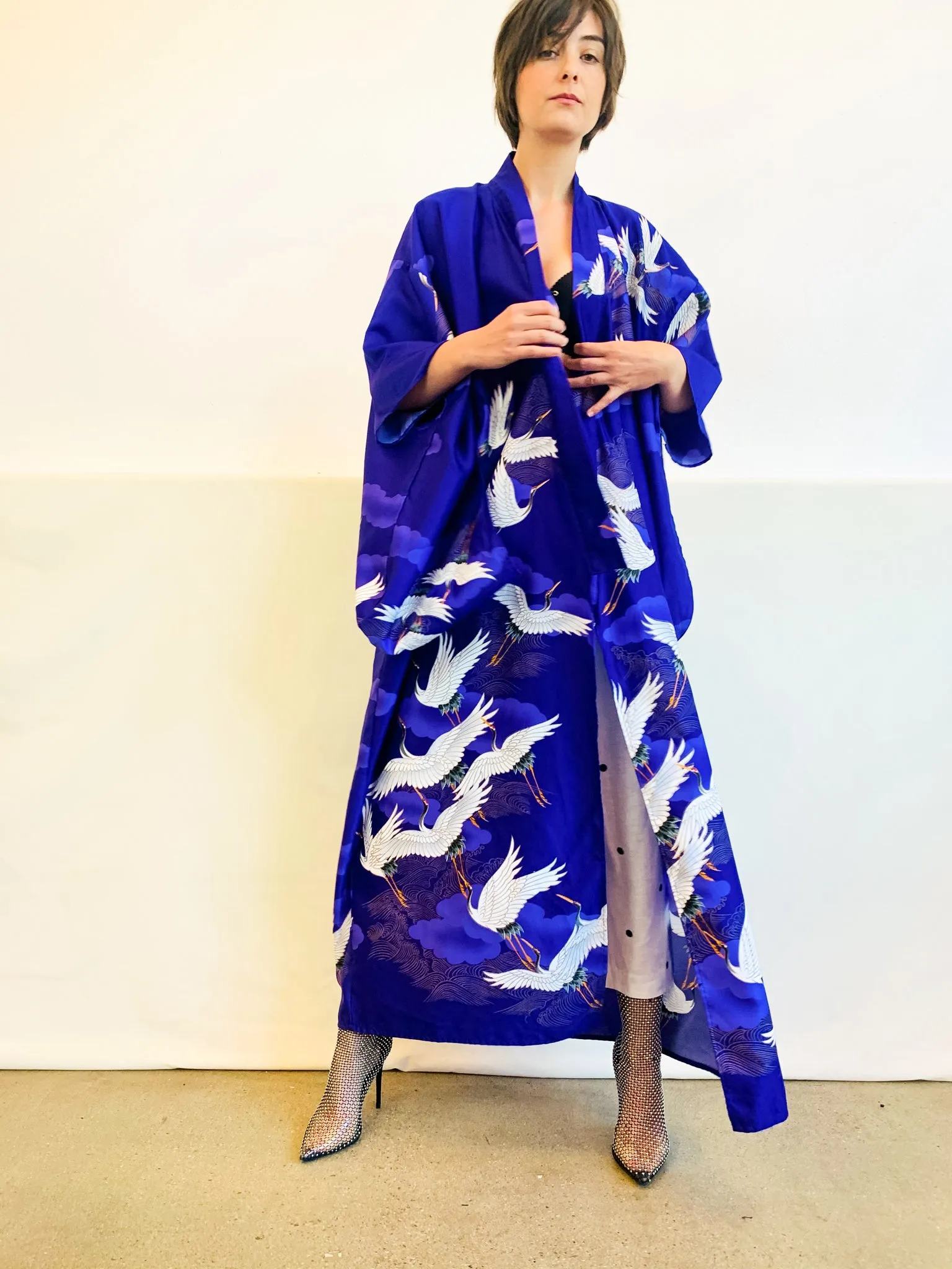 Vintage Night Flyer Kimono