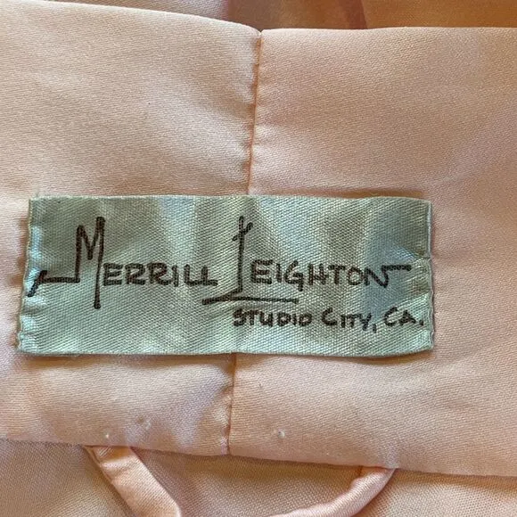 Vintage Pink Kimono Ladies Robe Unbranded Belted Flowers Old Hollywood