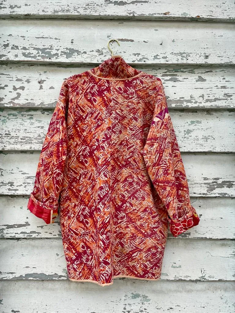 Vintage Reversible Kantha Kimono