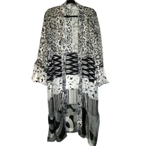 Vintage Sterling Styles ArtSilk Open Kimono Cardigan | One Size