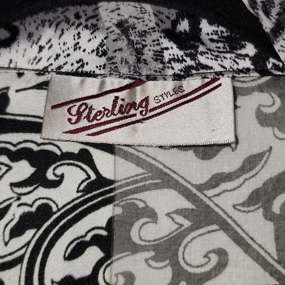 Vintage Sterling Styles ArtSilk Open Kimono Cardigan | One Size