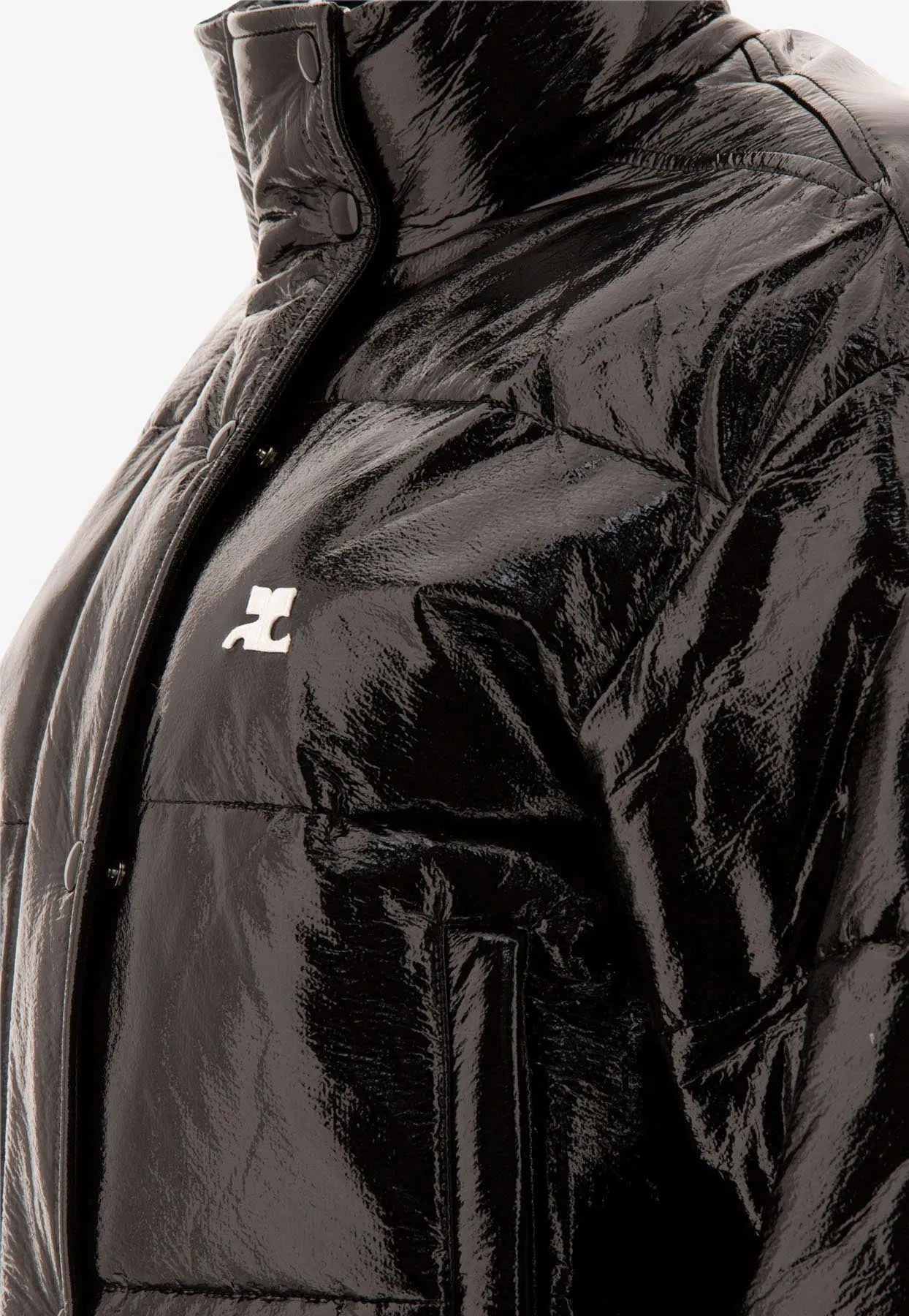 Vinyl Puffer Jacket