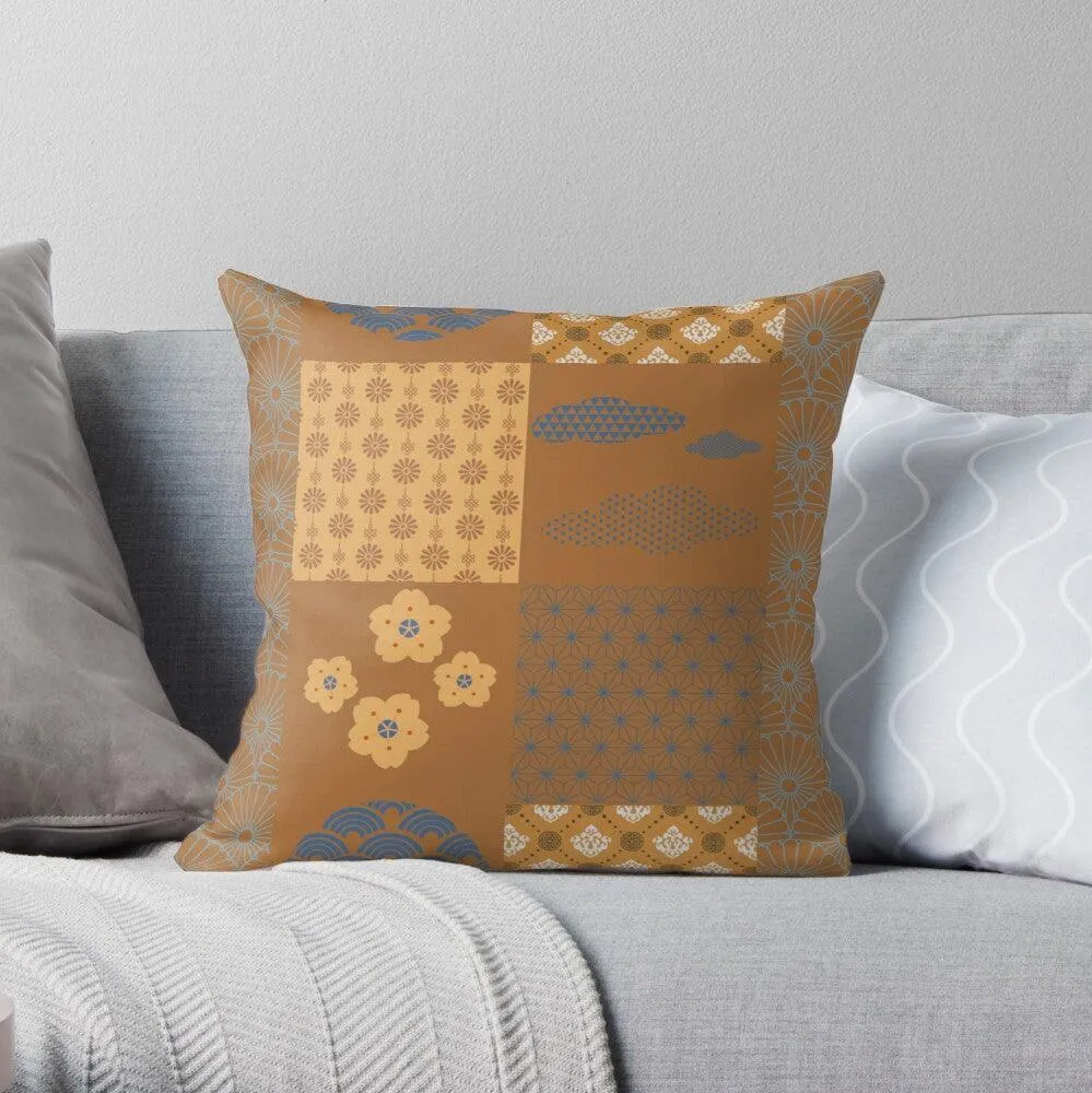Wagara Kimono Throw Pillow Collection
