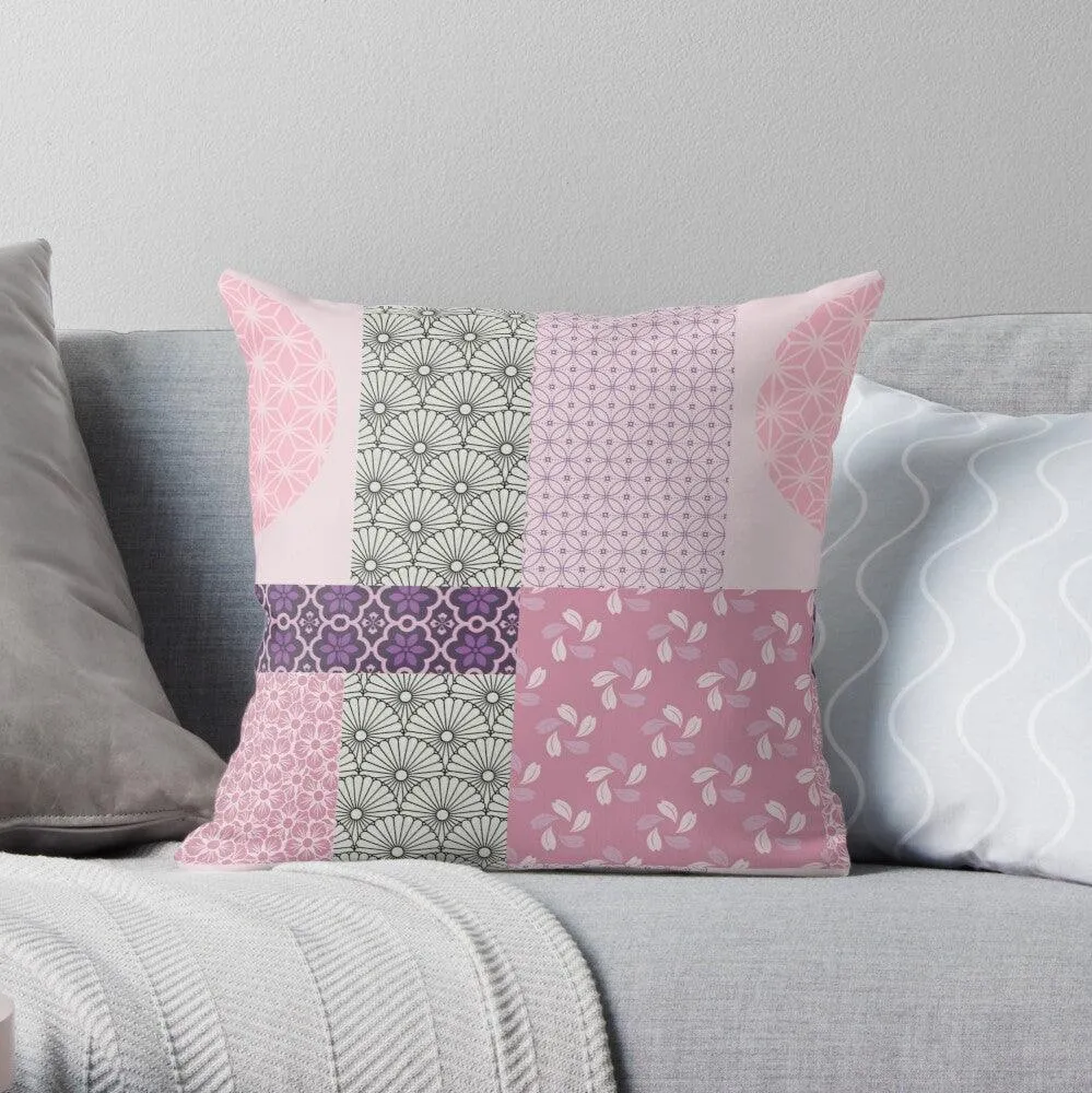Wagara Kimono Throw Pillow Collection