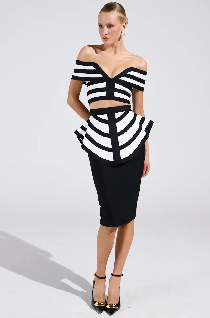 WAITING FOR YOU MIDI SKIRT