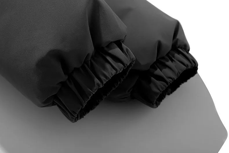 Windproof Quilted Puffer Jacket with Stand-Up Collar