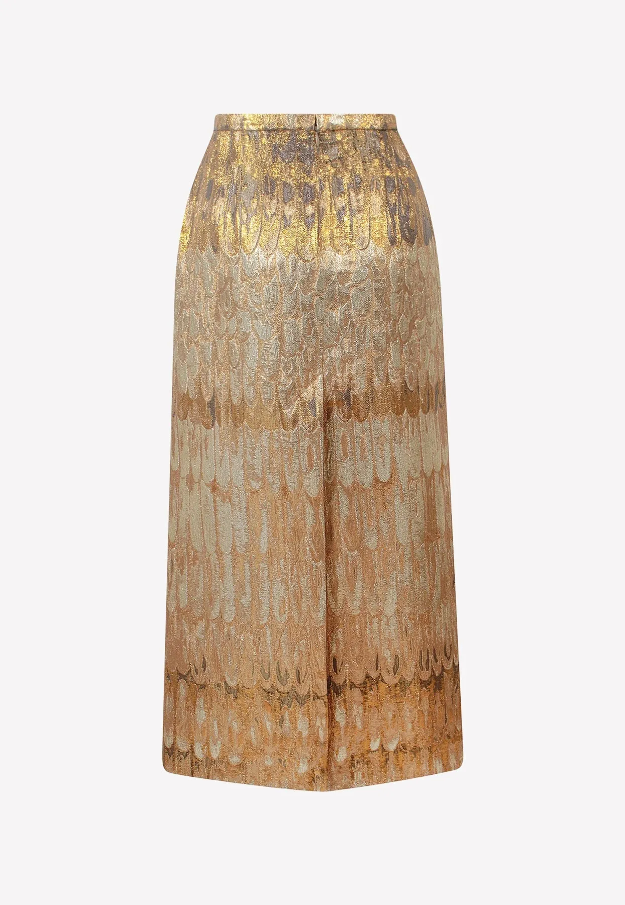 Wings Brocade Maxi Skirt