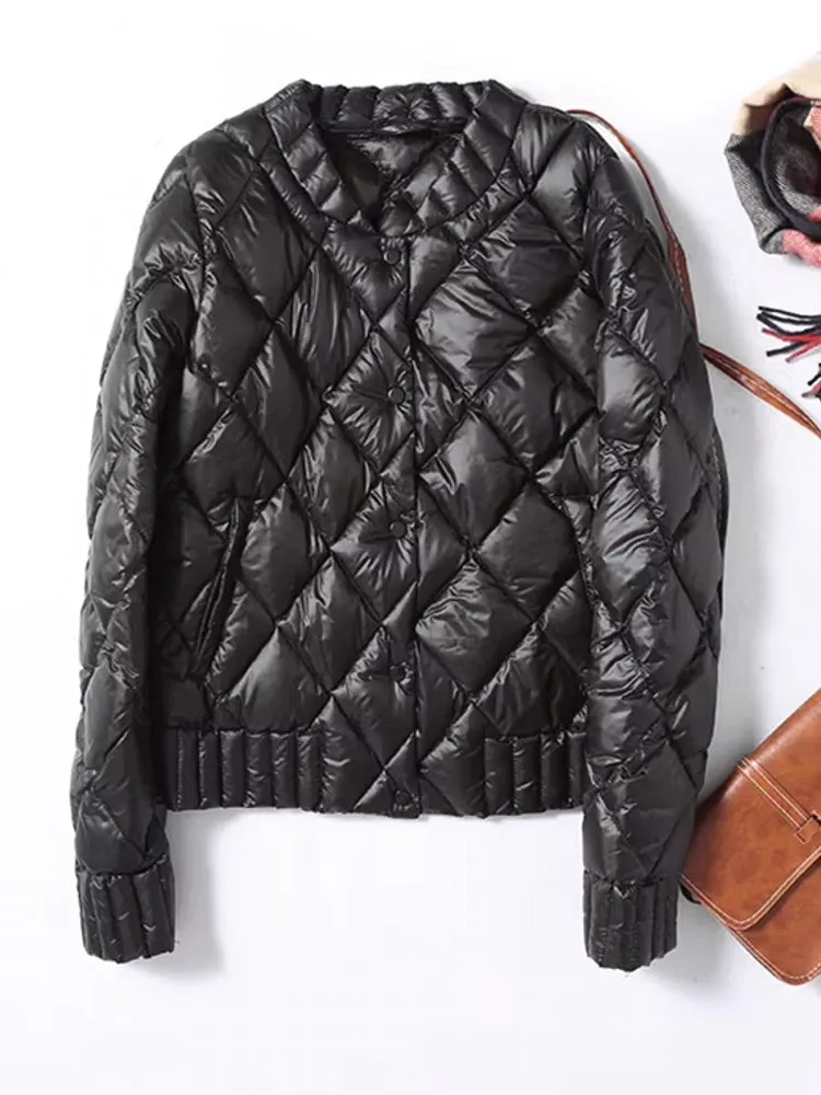 Winter Puffer Jackets Coat Short