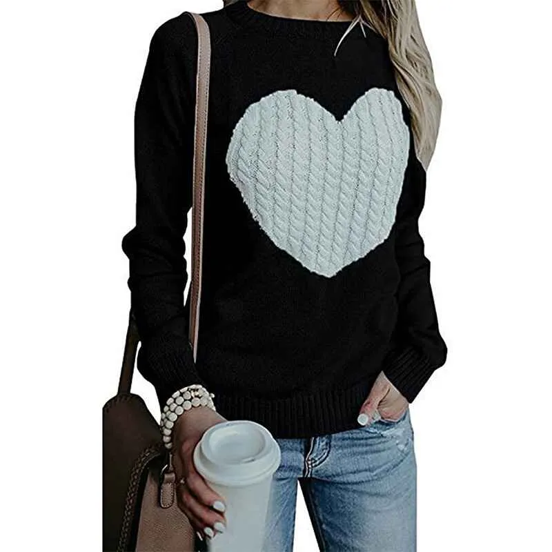 Women Argyle Oversized Sweaters Casual Crew Neck Geometric Pattern Knitted Pullovers Jumper Vintage Streetwear K043