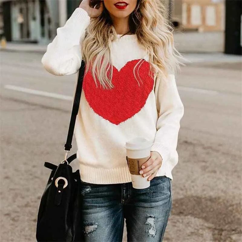 Women Argyle Oversized Sweaters Casual Crew Neck Geometric Pattern Knitted Pullovers Jumper Vintage Streetwear K043