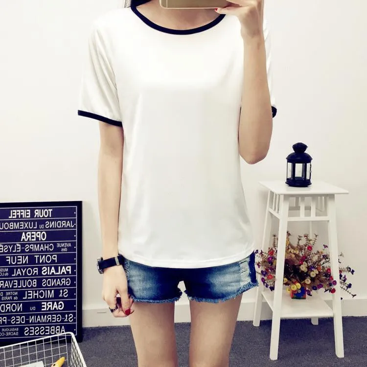women blouses fashion printed brief wild social korean female shirts