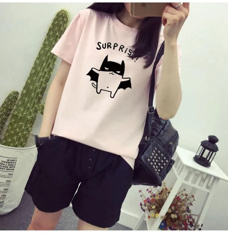 women blouses fashion printed brief wild social korean female shirts