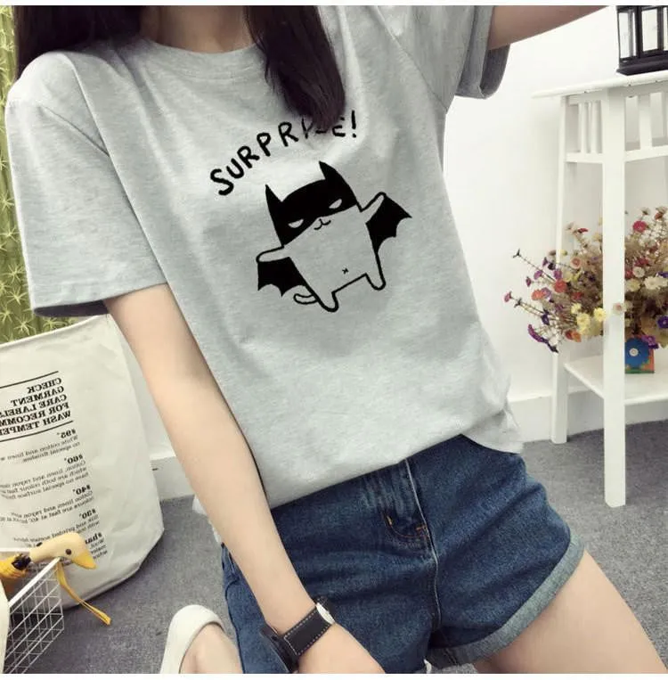 women blouses fashion printed brief wild social korean female shirts