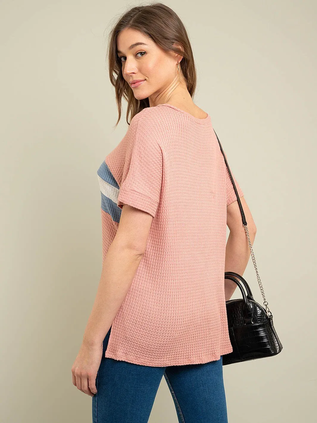 WOMEN'S COLOR BLOCK TOP