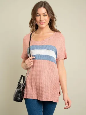 WOMEN'S COLOR BLOCK TOP