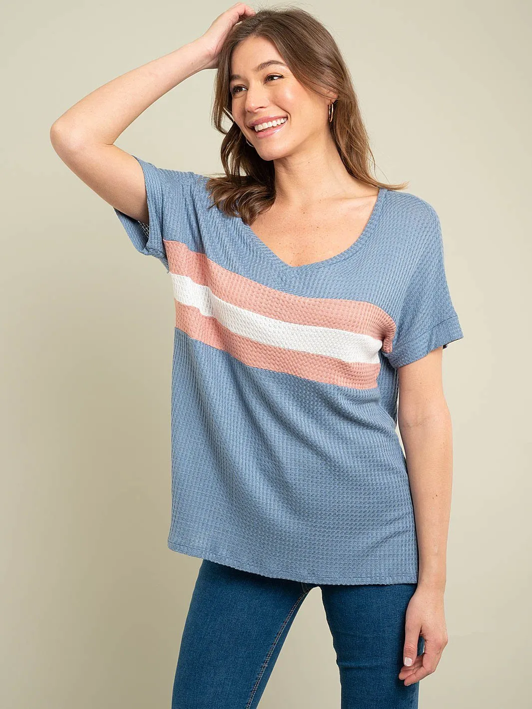 WOMEN'S COLOR BLOCK TOP