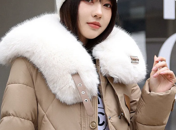 Women's Comfortable and Warm Puffer Jacket with Big Pockets
